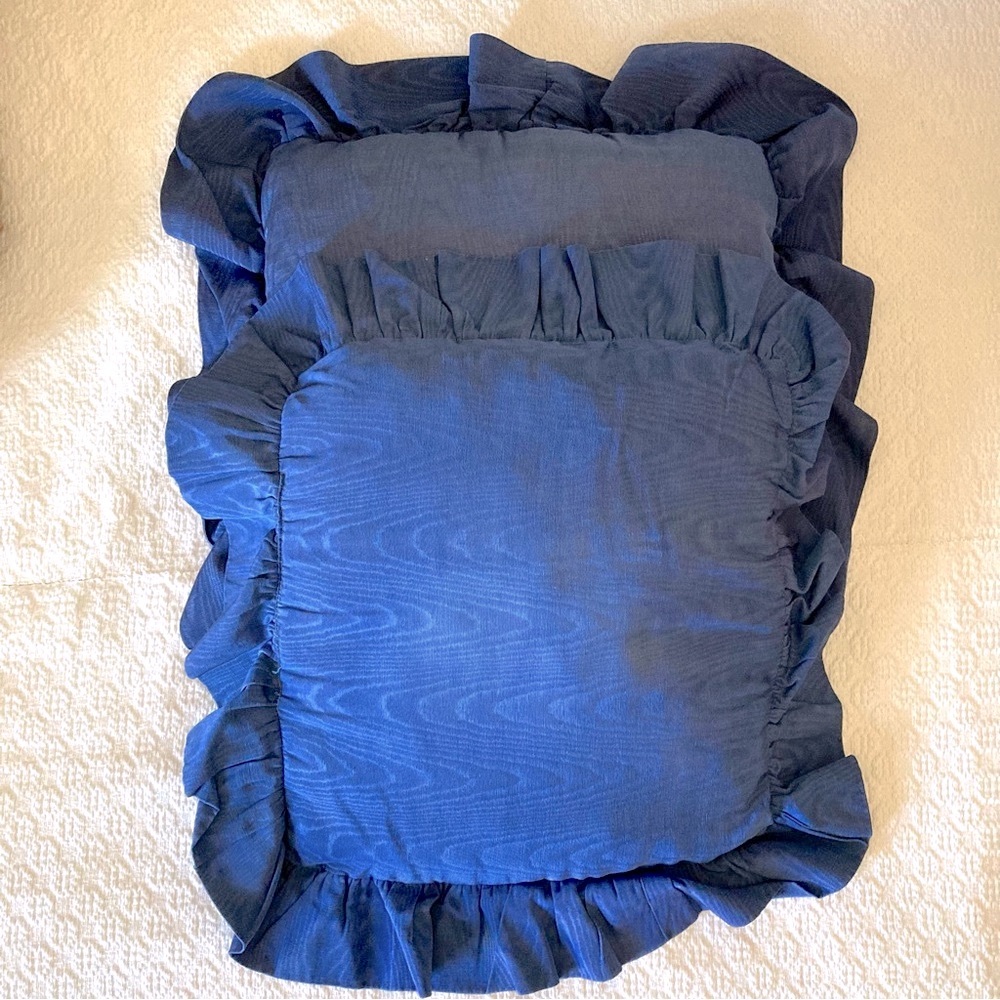 Set of 2 Cobalt Blue Accent Pillows